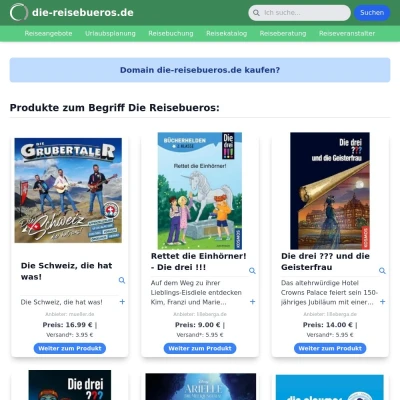 Screenshot die-reisebueros.de