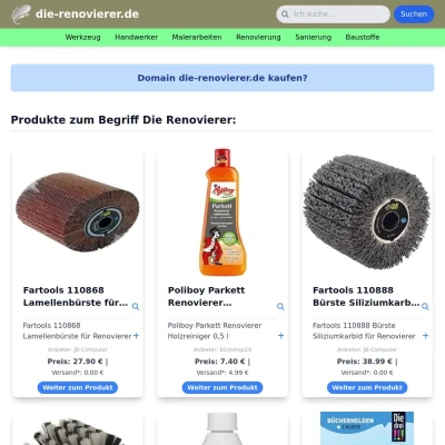 Screenshot die-renovierer.de