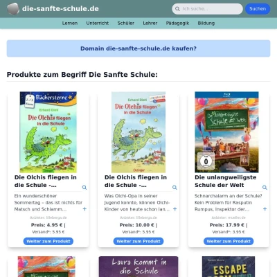 Screenshot die-sanfte-schule.de