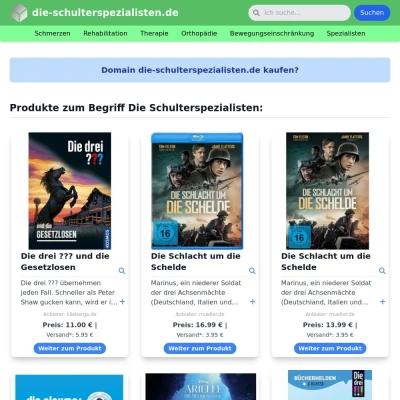 Screenshot die-schulterspezialisten.de