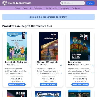Screenshot die-todesreiter.de