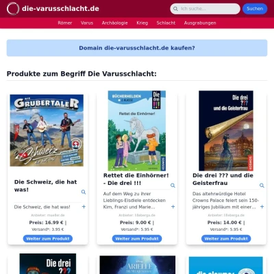 Screenshot die-varusschlacht.de