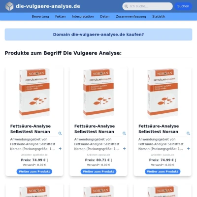 Screenshot die-vulgaere-analyse.de