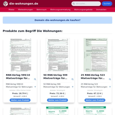 Screenshot die-wohnungen.de