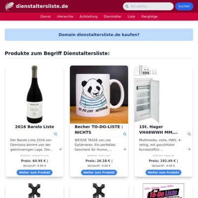 Screenshot dienstaltersliste.de