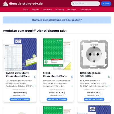 Screenshot dienstleistung-edv.de