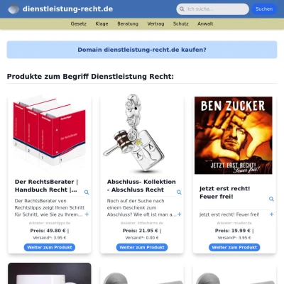 Screenshot dienstleistung-recht.de