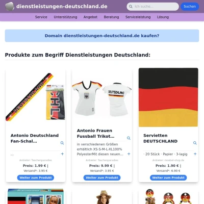 Screenshot dienstleistungen-deutschland.de