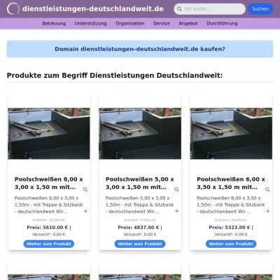 Screenshot dienstleistungen-deutschlandweit.de