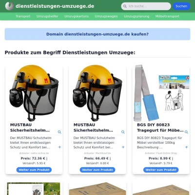 Screenshot dienstleistungen-umzuege.de