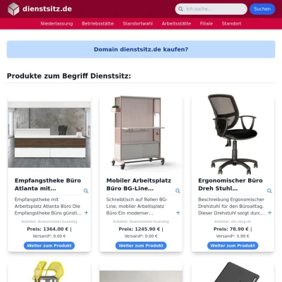 Screenshot dienstsitz.de