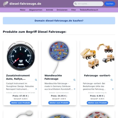 Screenshot diesel-fahrzeuge.de