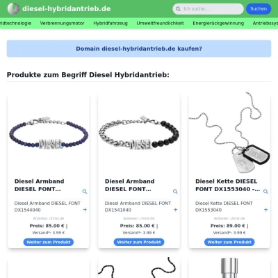 Screenshot diesel-hybridantrieb.de