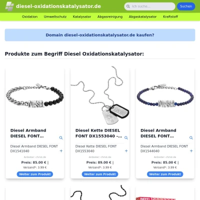 Screenshot diesel-oxidationskatalysator.de