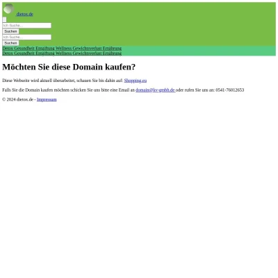 Screenshot dietox.de