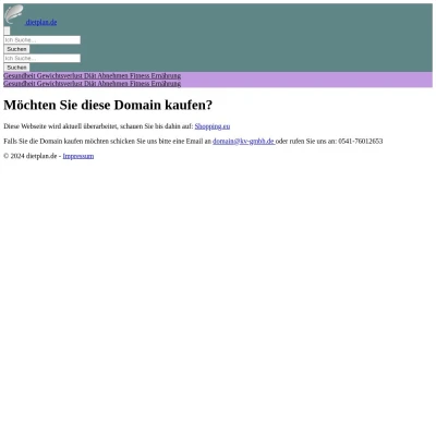 Screenshot dietplan.de