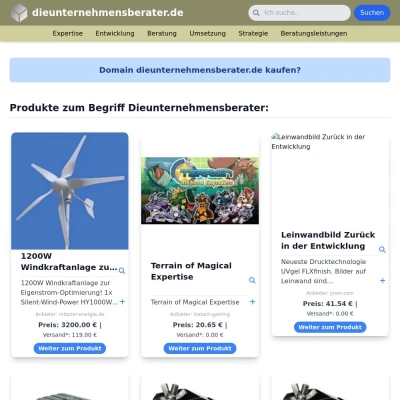 Screenshot dieunternehmensberater.de