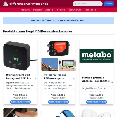 Screenshot differenzdruckmesser.de