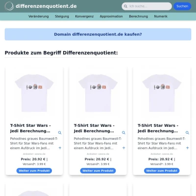 Screenshot differenzenquotient.de
