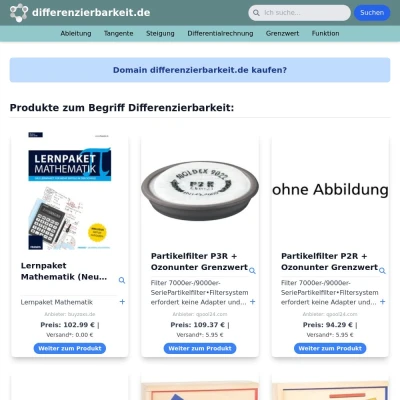 Screenshot differenzierbarkeit.de