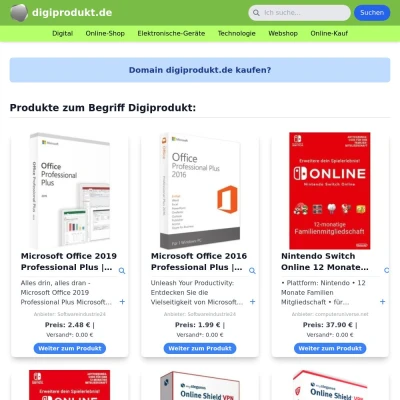 Screenshot digiprodukt.de