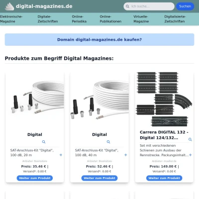 Screenshot digital-magazines.de