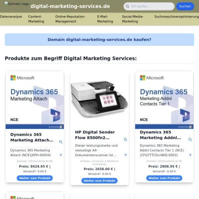 Screenshot digital-marketing-services.de