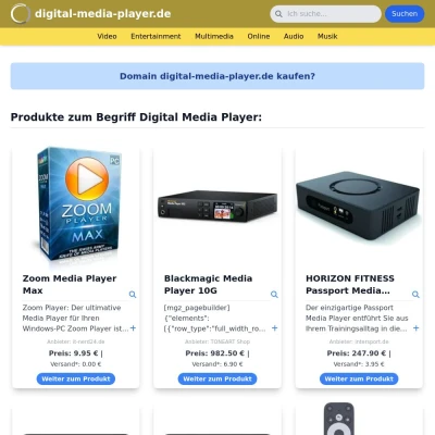 Screenshot digital-media-player.de