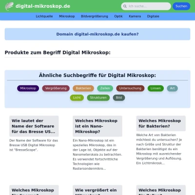 Screenshot digital-mikroskop.de