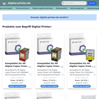 Screenshot digital-printer.de