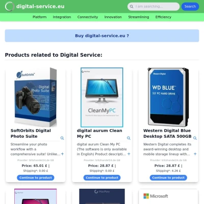 Screenshot digital-service.eu