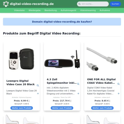 Screenshot digital-video-recording.de