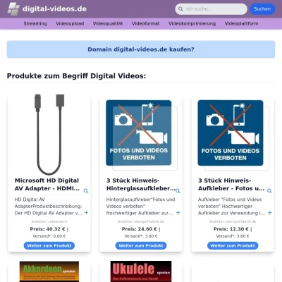 Screenshot digital-videos.de