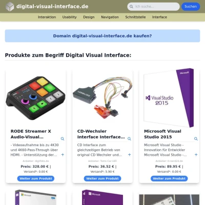 Screenshot digital-visual-interface.de