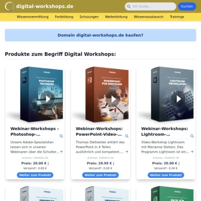 Screenshot digital-workshops.de