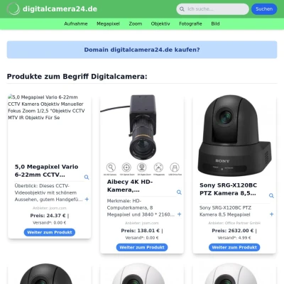 Screenshot digitalcamera24.de