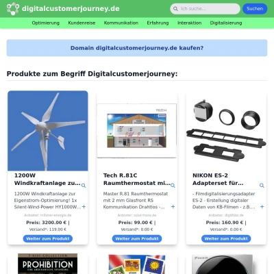 Screenshot digitalcustomerjourney.de