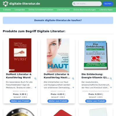 Screenshot digitale-literatur.de