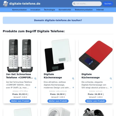 Screenshot digitale-telefone.de