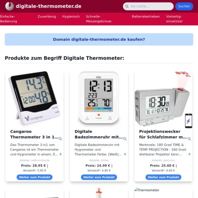 Screenshot digitale-thermometer.de