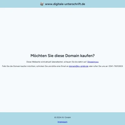 Screenshot digitale-unterschrift.de