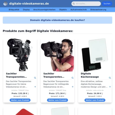 Screenshot digitale-videokameras.de