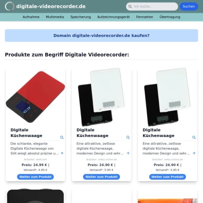 Screenshot digitale-videorecorder.de