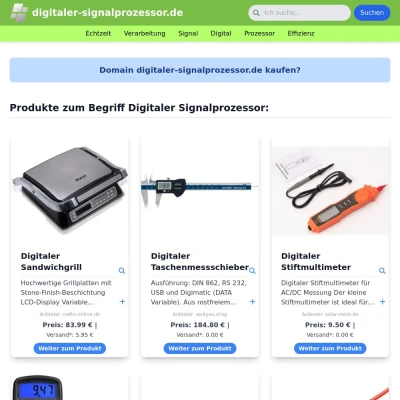 Screenshot digitaler-signalprozessor.de
