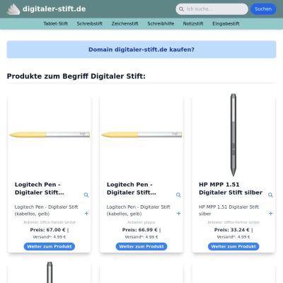 Screenshot digitaler-stift.de