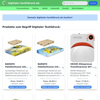 Screenshot digitaler-textildruck.de