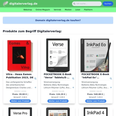 Screenshot digitalerverlag.de