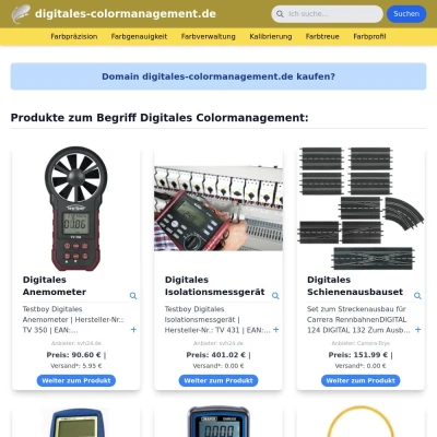 Screenshot digitales-colormanagement.de