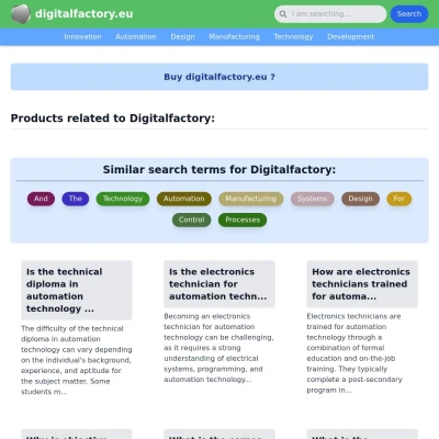 Screenshot digitalfactory.eu