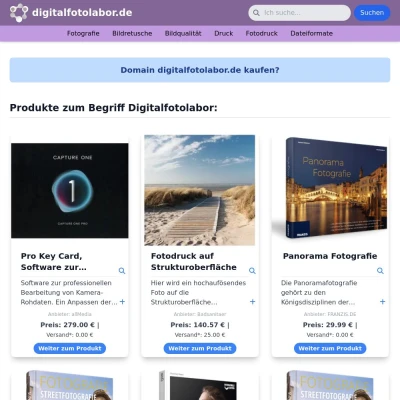 Screenshot digitalfotolabor.de
